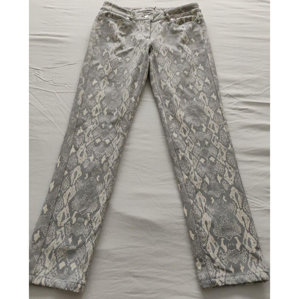 J. McLAUGHLIN Pants Women's Sz 0 Animal Snake Print Cotton Stretch EUC Southwest